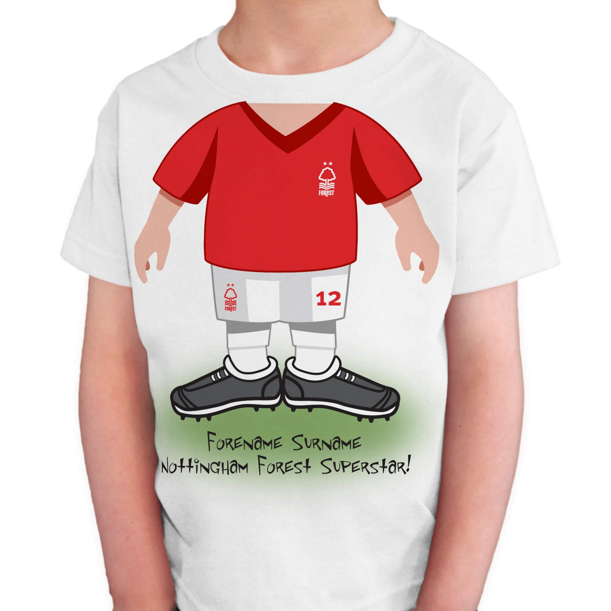 Nottingham Forest FC Official Football Gift Kids Graphic T-Shirt